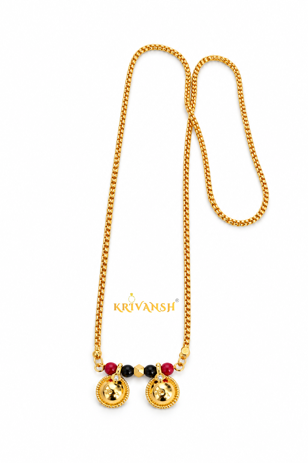 NewTyre Long Length Tali Chain |22K Gold Plated | KRIVANSH