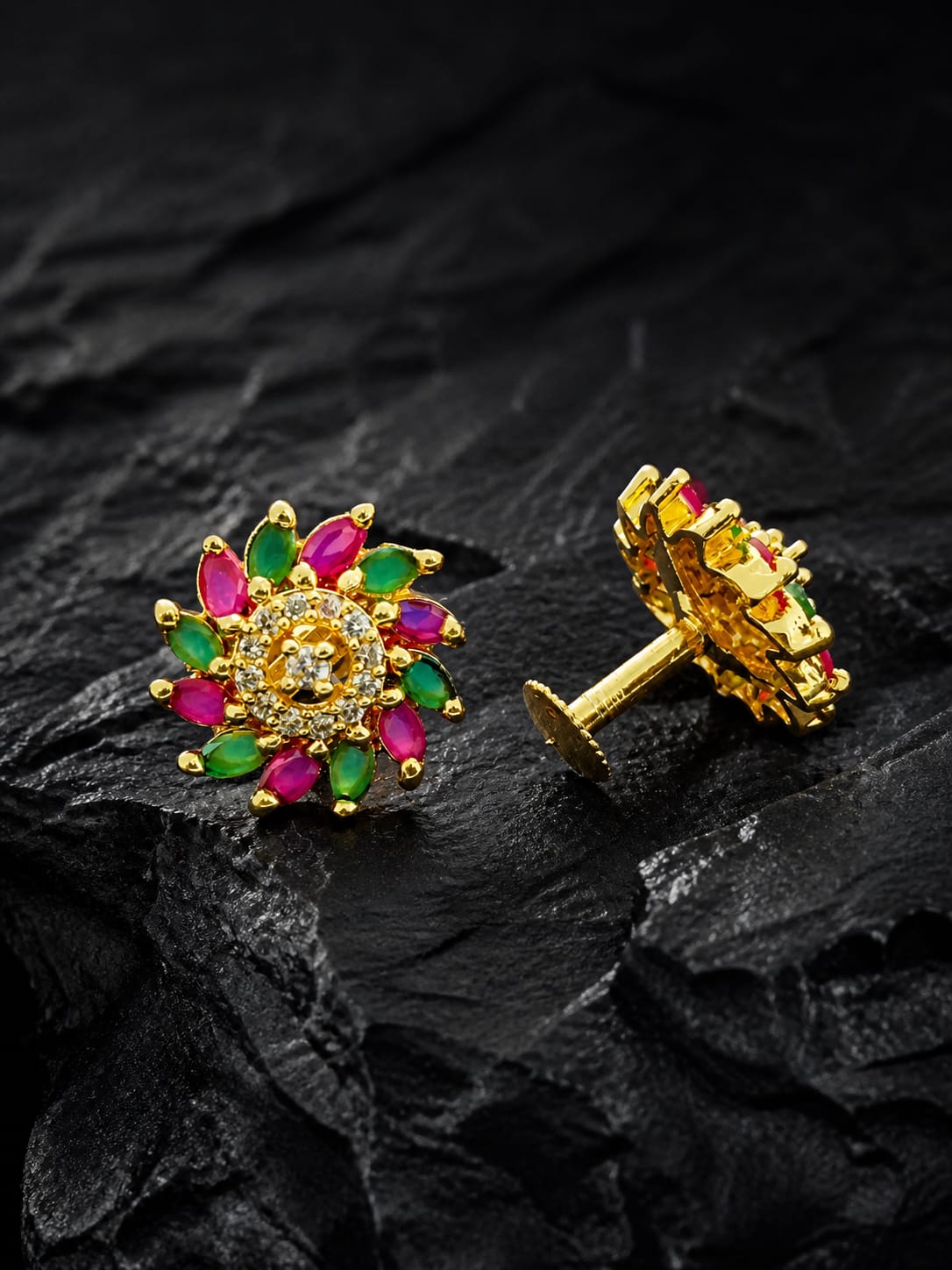AD Stones Chakra Earrings