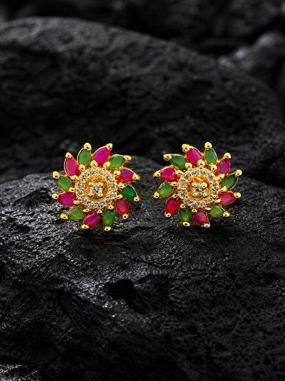 AD Stones Chakra Earrings
