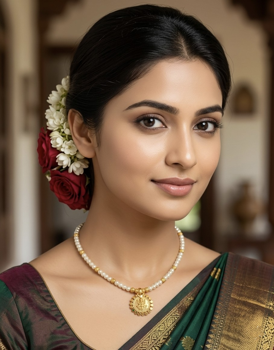 Laxmi Coin Pearl Necklace | KRIVANSH