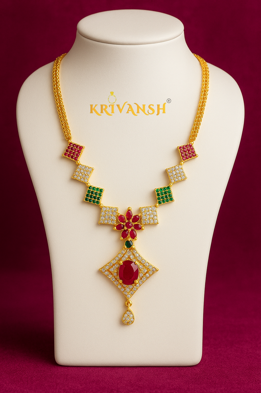 Multi Color Ad Necklace | KRIVANSH