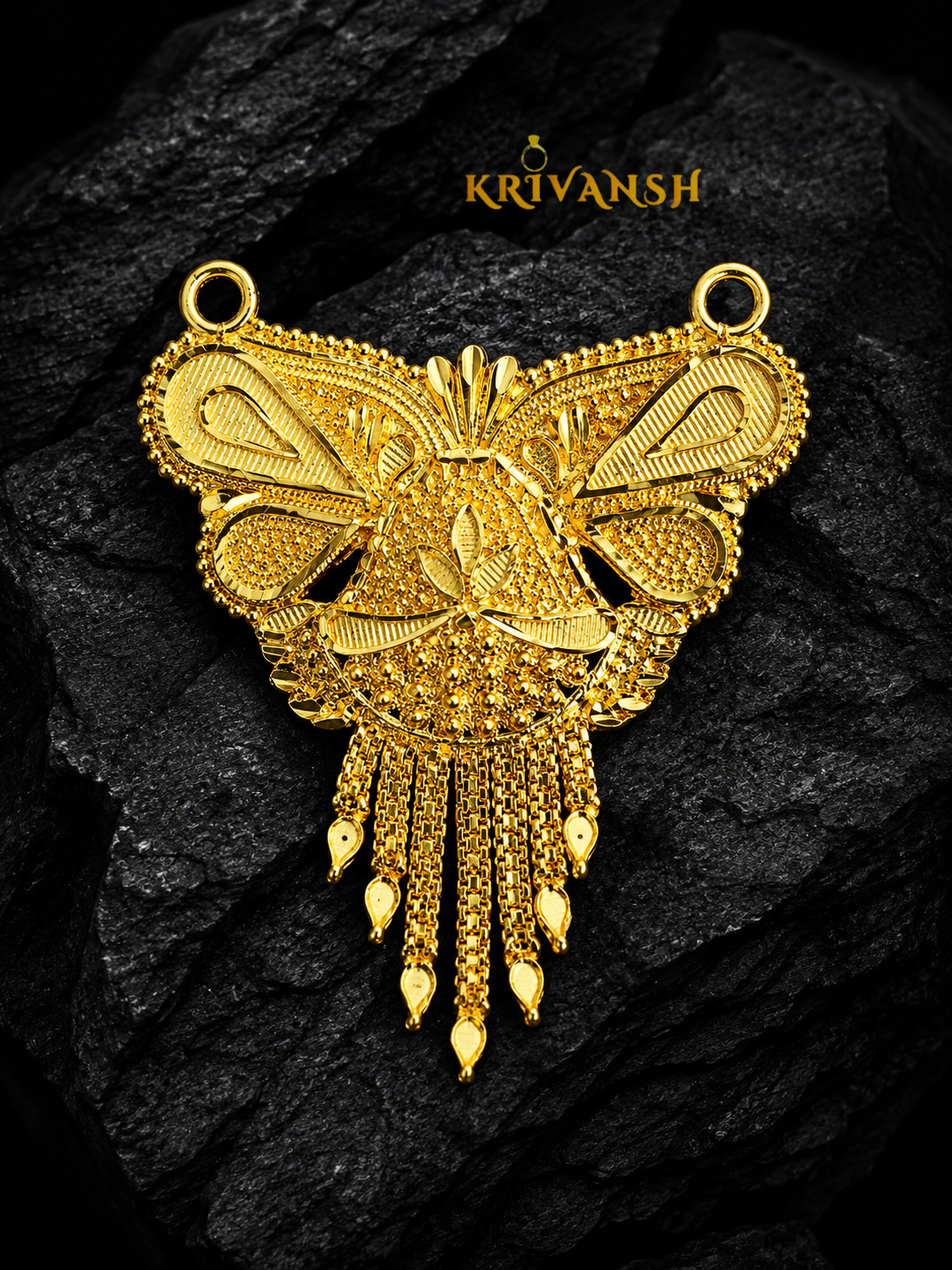 1Gm Forming Gold Plated Pendant | KRIVANSH