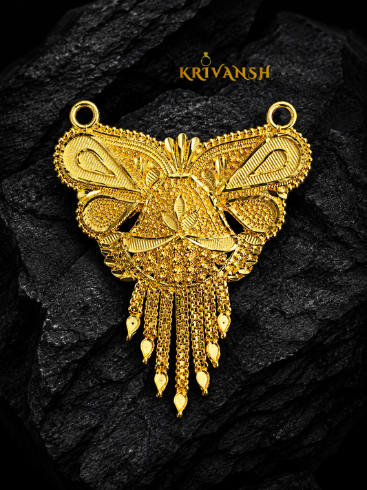 1Gm Forming Gold Plated Pendant | KRIVANSH