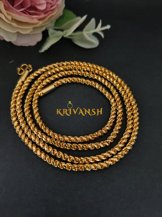 Rope/Murukku Chain | Medium Thickness| Medium/Long Length | KRIVANSH