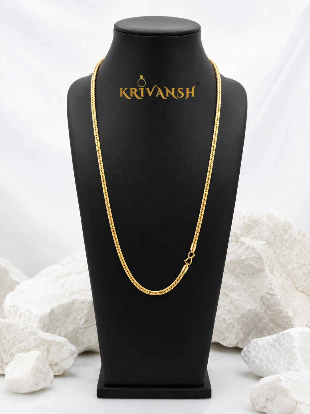 Hollow Round Fox Chain | 30"inch Long | KRIVANSH