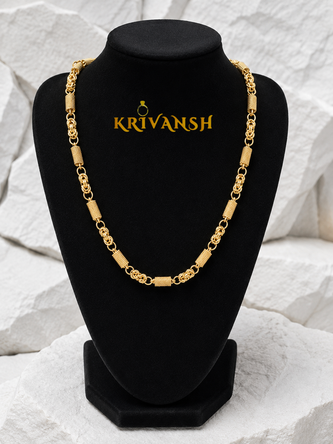 Royal Byzantine Link Chain for Men| 20"inches |KRIVANSH