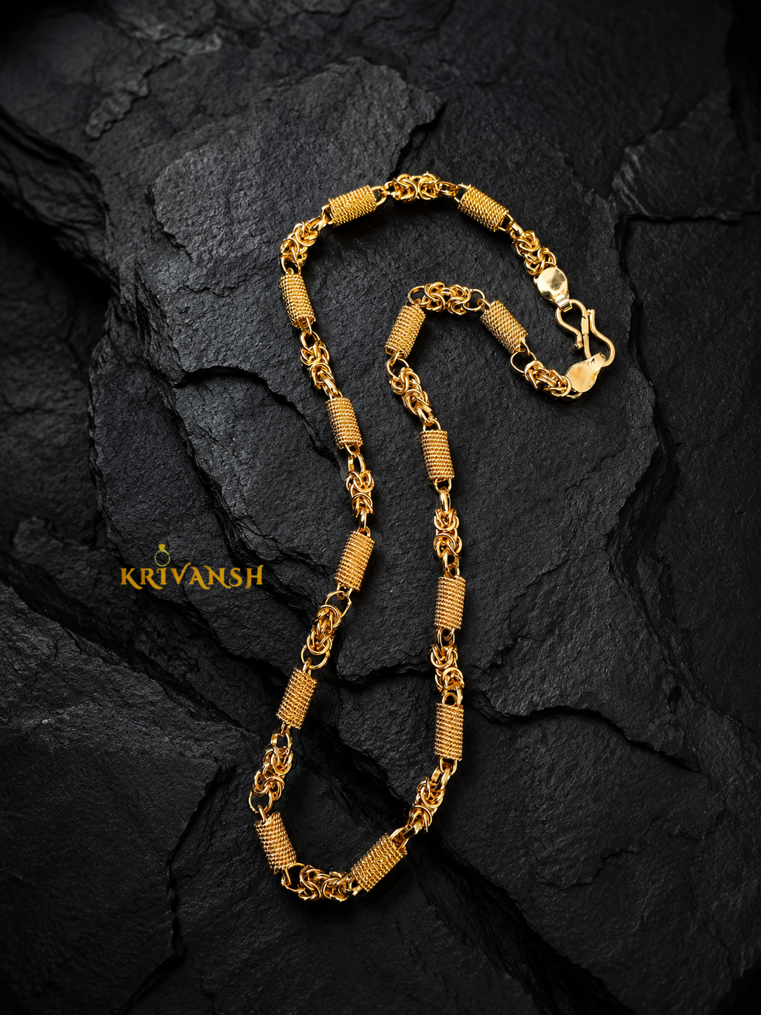 Royal Byzantine Link Chain for Men| 20"inches |KRIVANSH