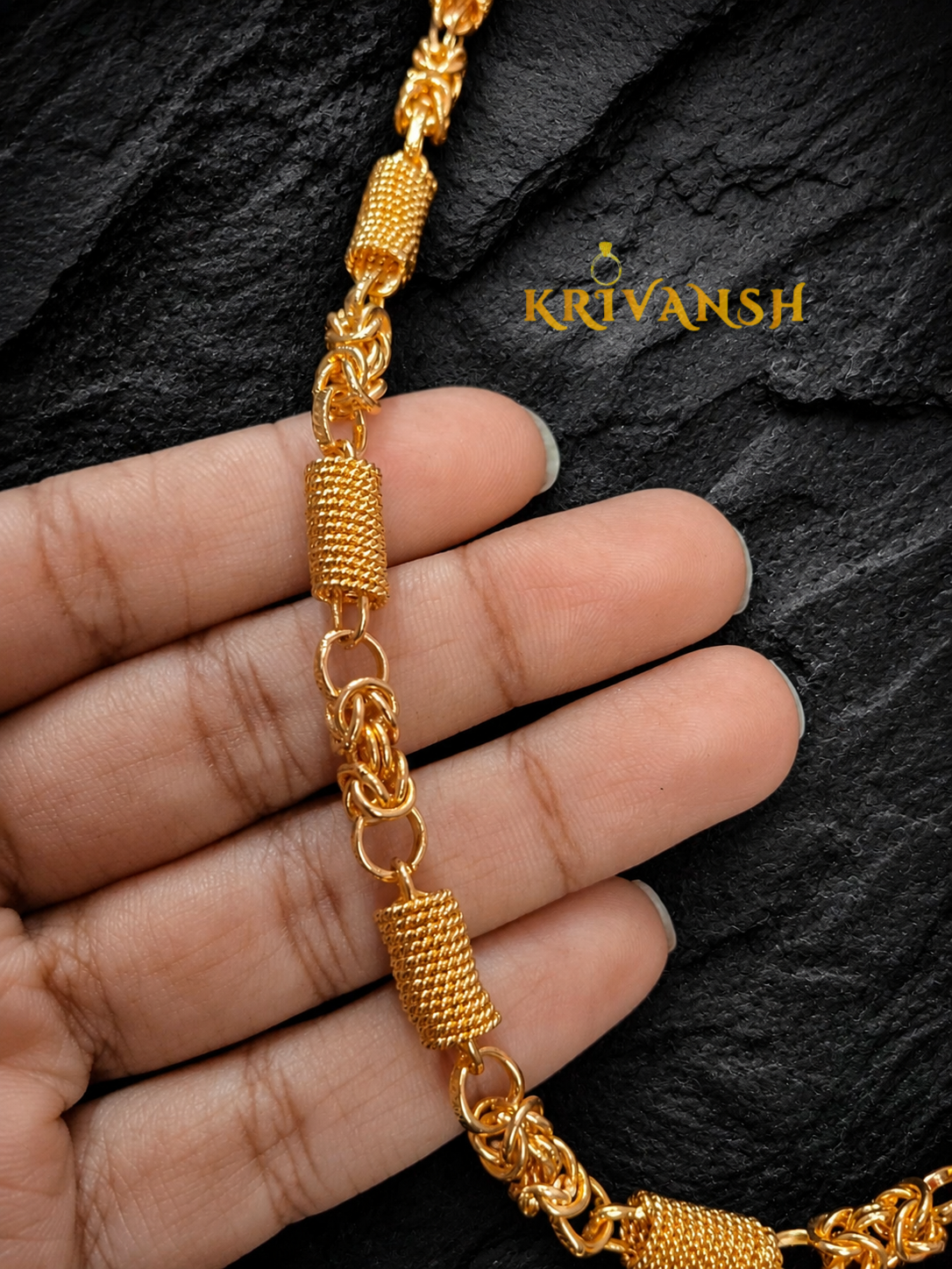 Royal Byzantine Link Chain for Men| 20"inches |KRIVANSH