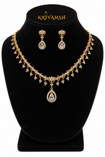 Aaradhya CZ Royal Necklace Set