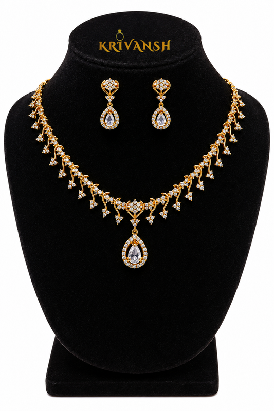 Aaradhya CZ Royal Necklace Set