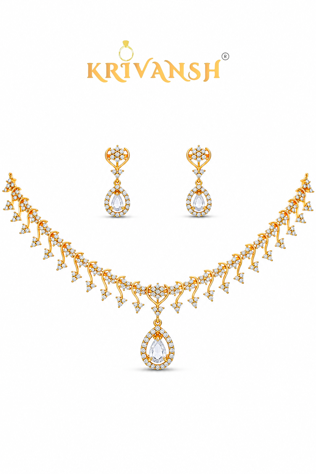 Aaradhya CZ Royal Necklace Set