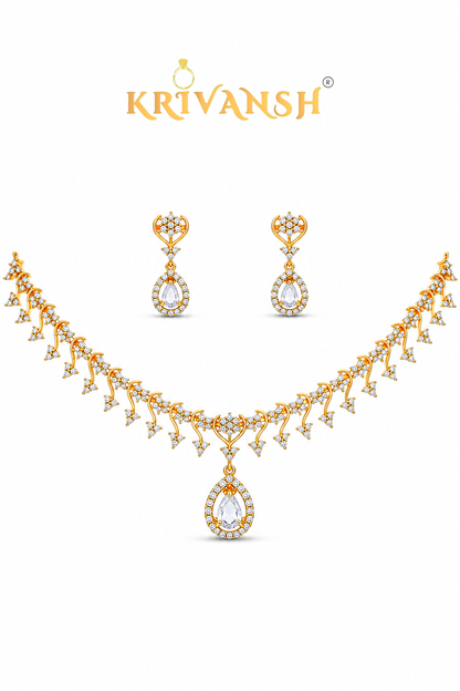 Aaradhya CZ Royal Necklace Set