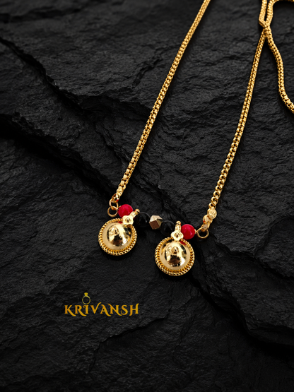 NewTyre Long Length Tali Chain |22K Gold Plated | KRIVANSH