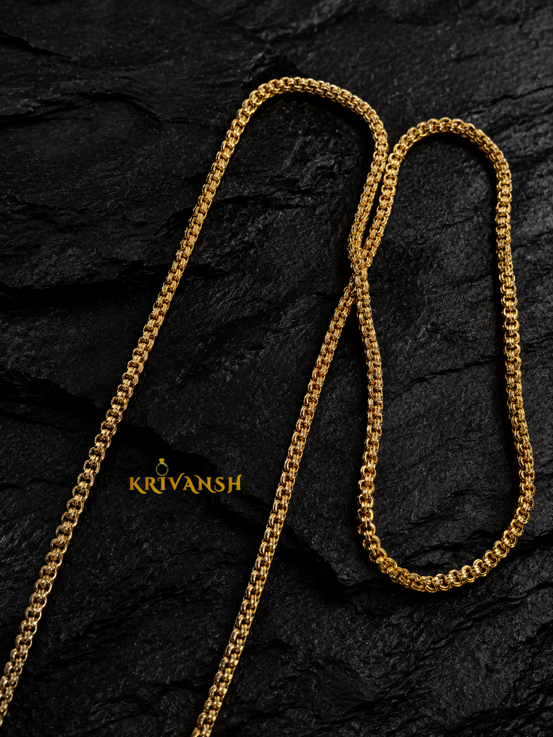 NewTyre Long Length Tali Chain |22K Gold Plated | KRIVANSH