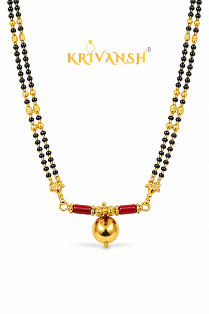 Mangalore Tali Mangalsutra | 18" Gold-Plated | KRIVANSH