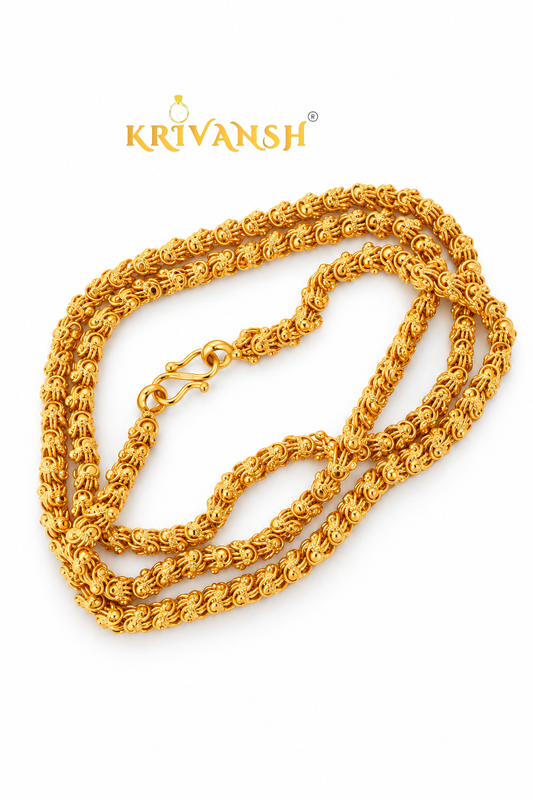 Premium 22K Gold Plated Dashavatar Chain | Men & Women | KRIVANSH