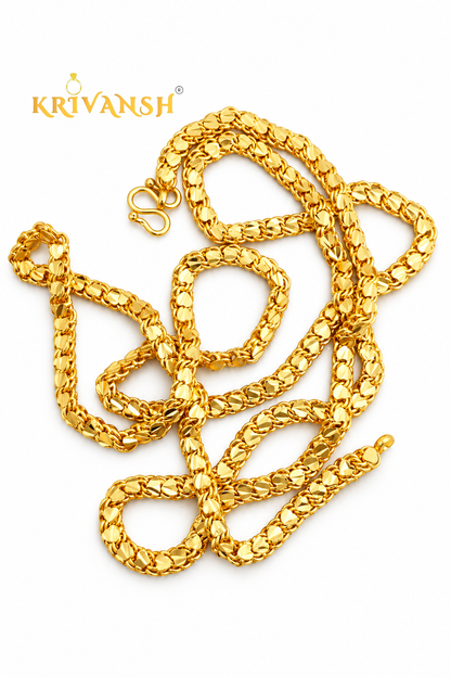 Heart Leaf Gold Plated Chain | Unisex | KRIVANSH