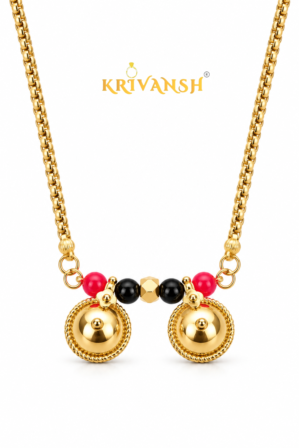 NewTyre Long Length Tali Chain |22K Gold Plated | KRIVANSH