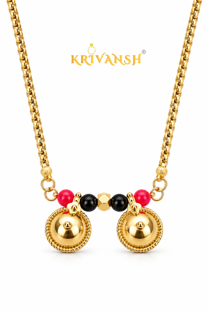 NewTyre Long Length Tali Chain |22K Gold Plated | KRIVANSH