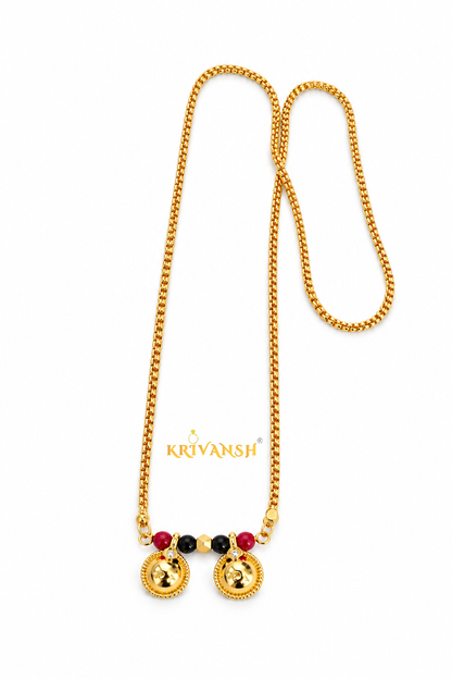NewTyre Long Length Tali Chain |22K Gold Plated | KRIVANSH