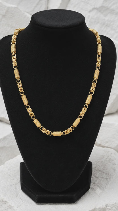 Royal Byzantine Link Chain for Men| 20"inches |KRIVANSH